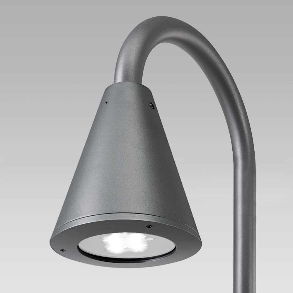 Apparecchio per illuminazione urbana  dal classico design di forma conica